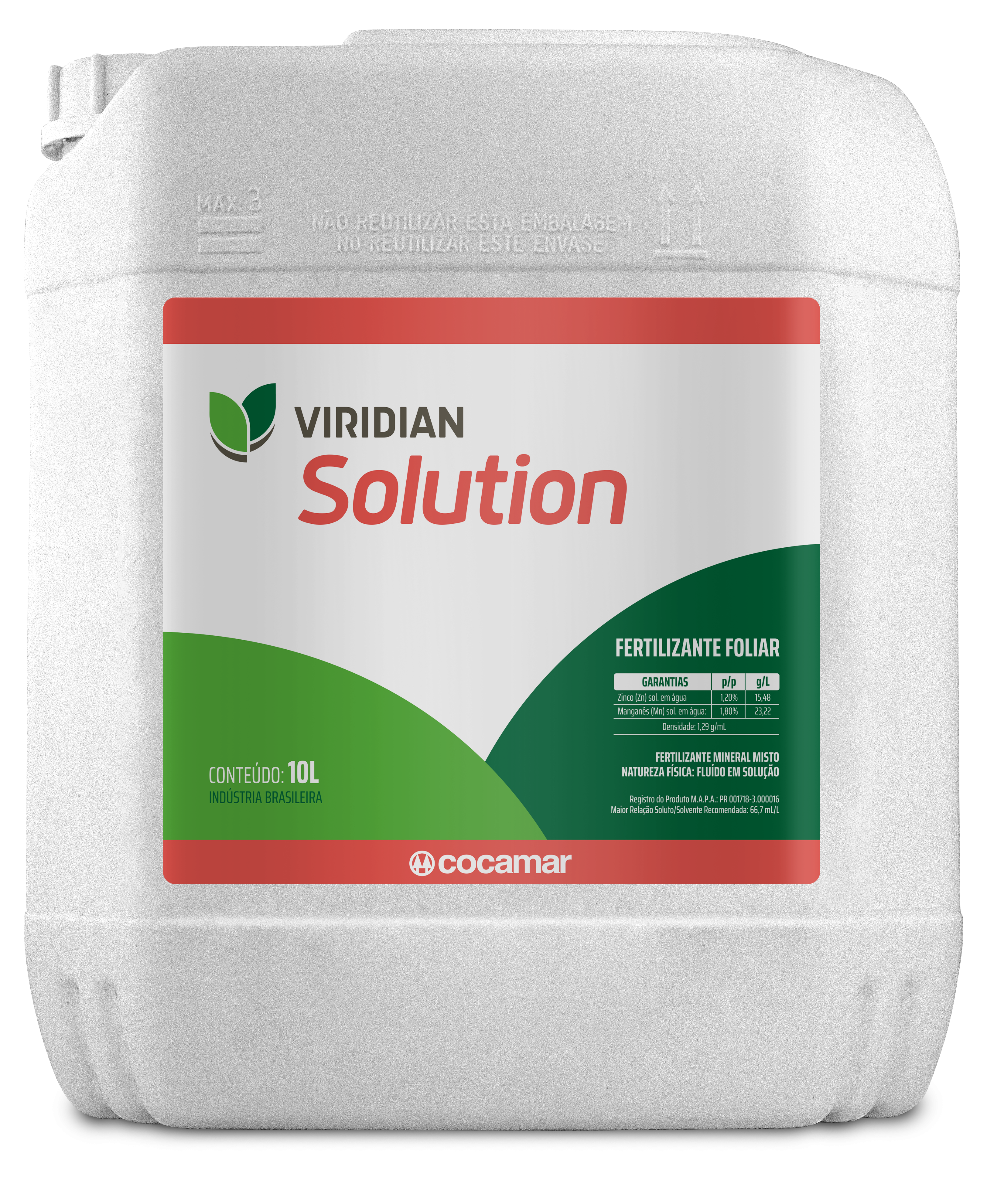 Embalagem Viridian Solution Embalagem Viridian Solution
